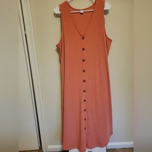 Old Navy Button Down Ribbed Dress
